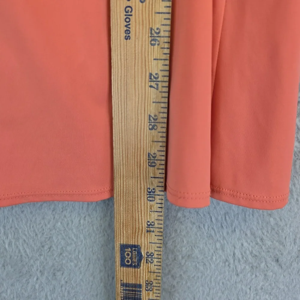 D&Co‎ Swim Dress Womens 4 Pink Salmon Babydoll Adjustable Ruched Modest Skirt